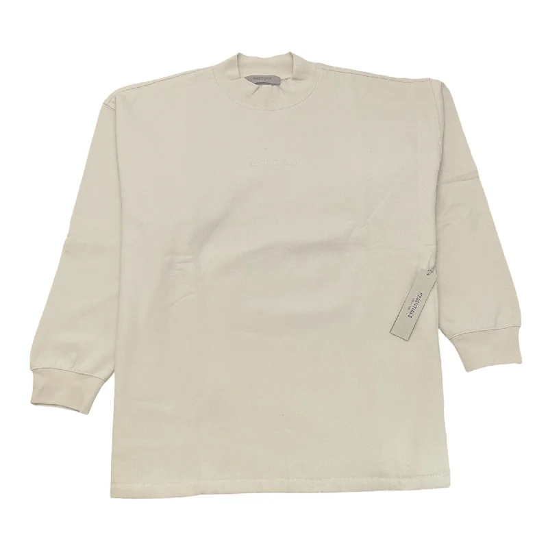 Sale Alert Men's Relaxed Crewneck Logo Sweatshirt Cream Size S