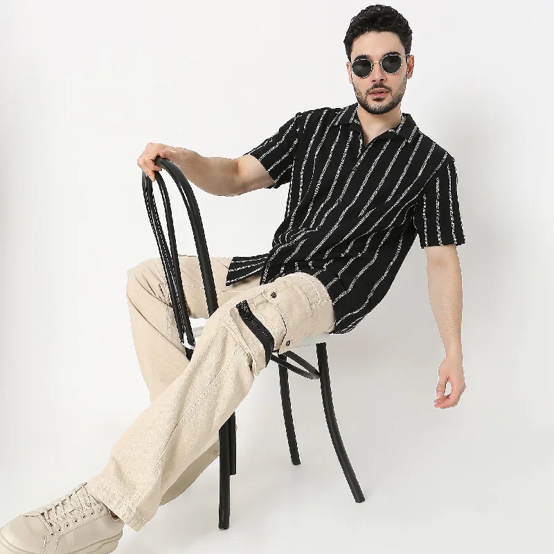 Major Savings Regular Fit Striped Shirt