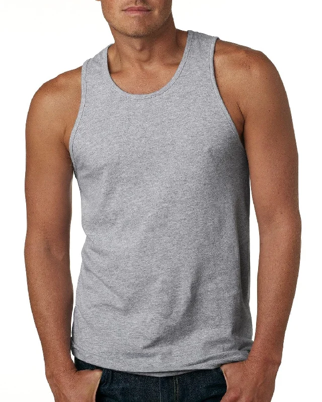 Season Finale Sale Next Level Mens Cotton Tank | Heather Gray