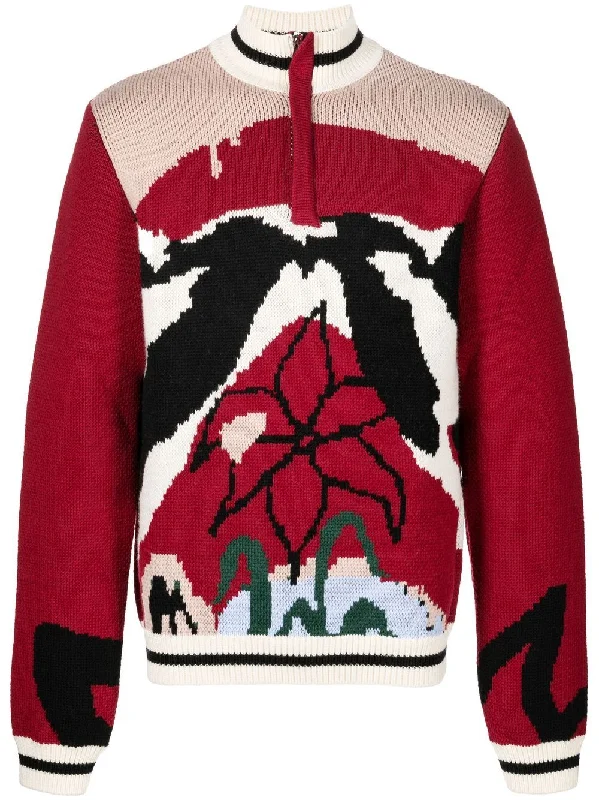 Weekend Offers You Can't Ignore Striped Detail Knitted Sweatshirt