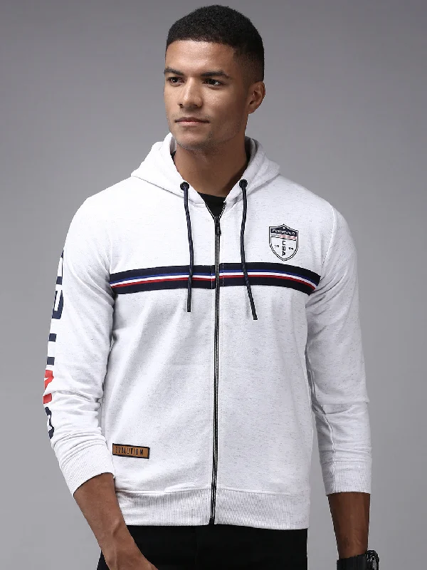 Price Cut Men White Solid Sweatshirt