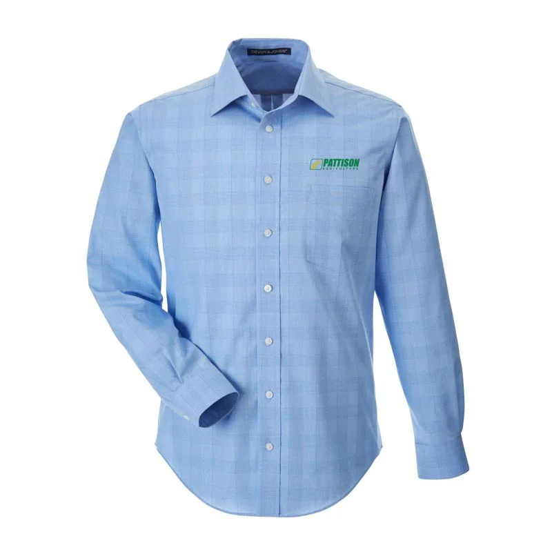 Deep Savings Men's Devon & Jones Crown Woven Collection Glen Plaid