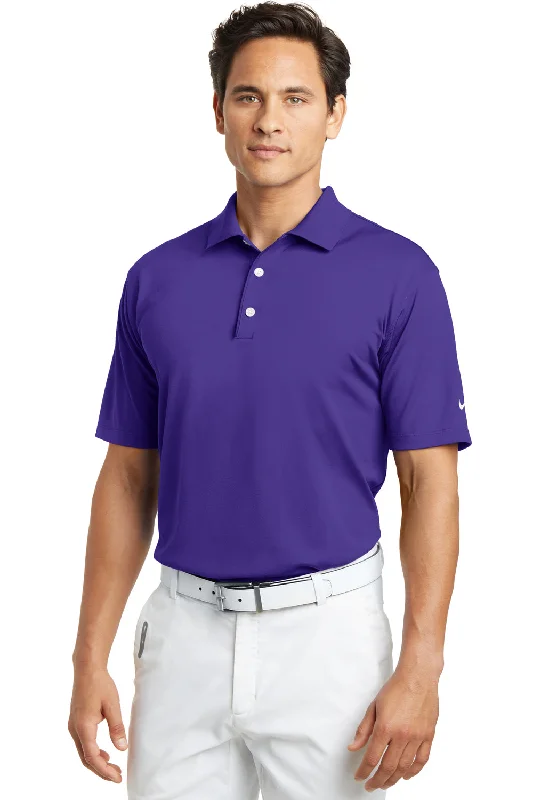 Weekend Shopping Bliss Nike Mens Tech Basic Dri-Fit Moisture Wicking Short Sleeve Polo Shirt - Varsity Purple