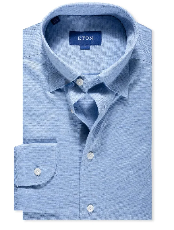 Super Deal Jersey Casual Shirt Blue