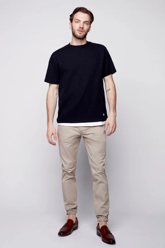 Weekend Shopping Extravaganza ELTON -  Slim Fit Chinos (Convertible Joggers) - Sage