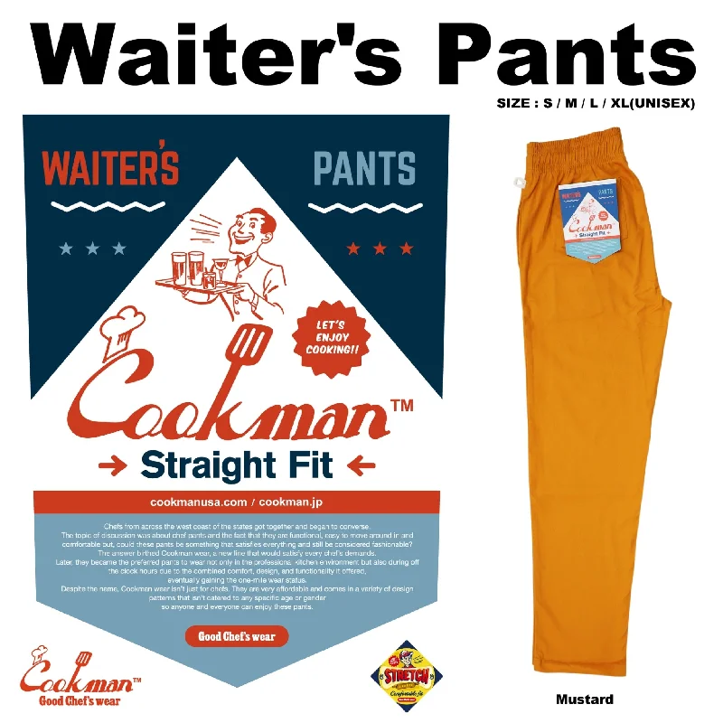 Limited Availability Cookman Waiter's Pants (stretch) - Mustard