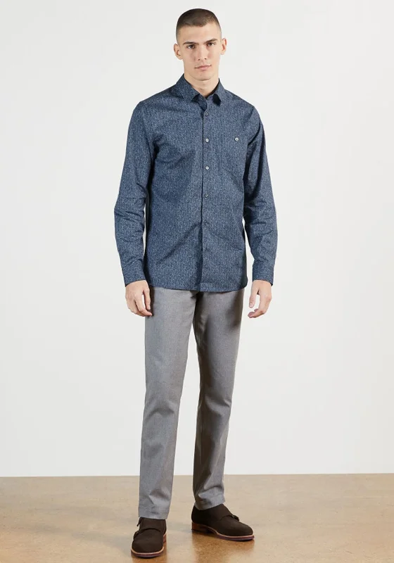 Unbeatable Prices Ted Baker Floden Floral Printed Shirt, Blue