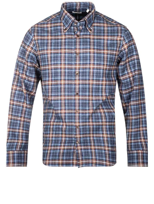 Savings Galore Checked Flannel Shirt Brown
