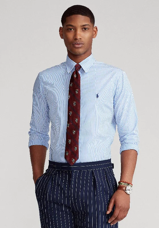Shop the Weekend Away Ralph Lauren Poplin Sport Shirt, Blue