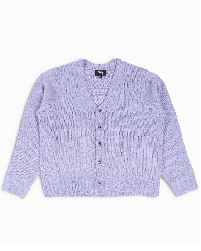 Weekend Deals That Sparkle Stüssy Brushed Cardigan Lavender