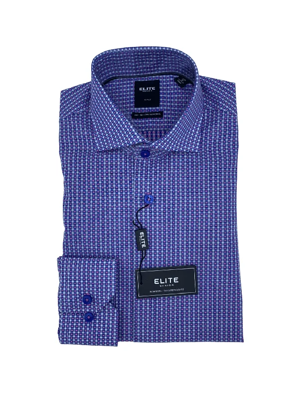 Bonus Offer Serica Elite Tapered Spread Collar 100% Cotton Dress Shirt - E - 1957012-42
