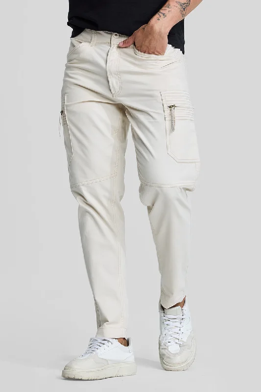 Weekend Steals Await Off White Slim Fit Cargo Pants