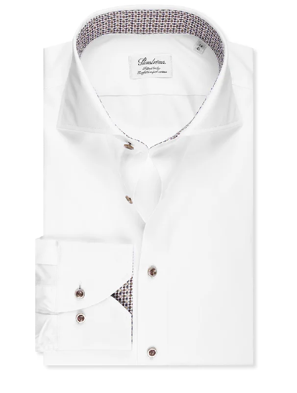 Special Offer Contrast Collar Shirt White