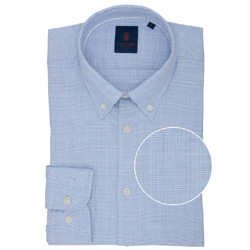 Weekend Offers That Shine Slim Fit Sky Blue Cotton Button Down Shirt