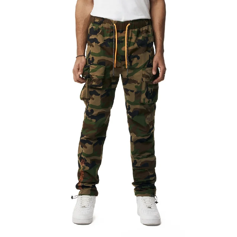 Buy Now Utility Windbreaker Cargo Pants - Wood Camo