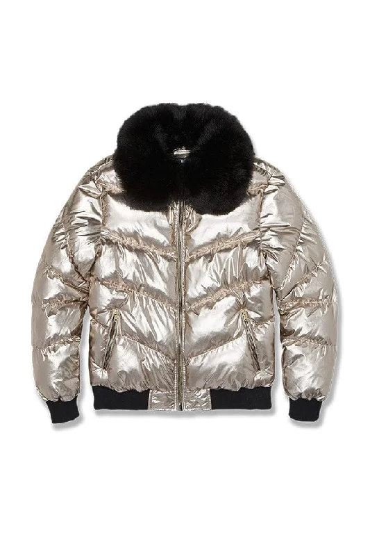 Quick Sale Flatbush Bomber Jacket (Gold)