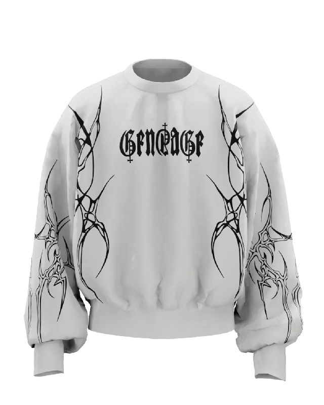 Bonus Savings Distortion Boxy Long Sleeves Sweatshirt