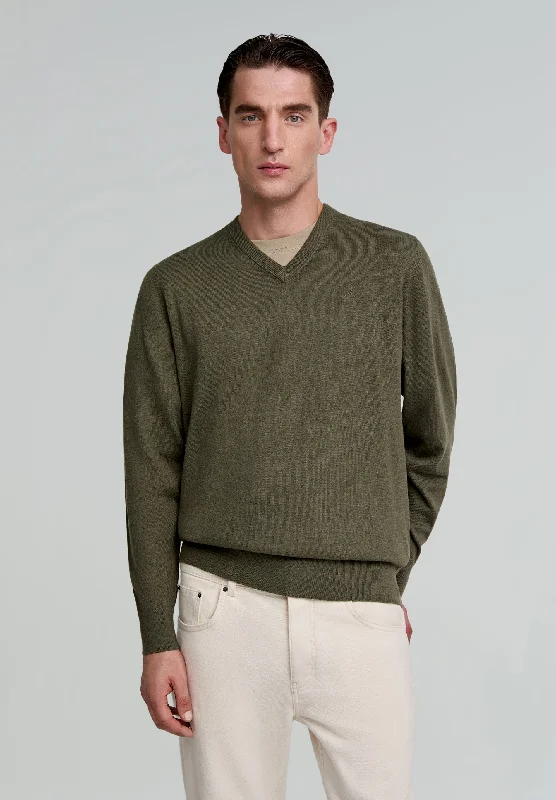 Best Seller V-NECK SWEATER WITH SKULL