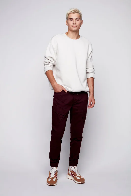 Weekend Specials to Grab COHEN - 5 Pocket Cargo Jogger - Wine