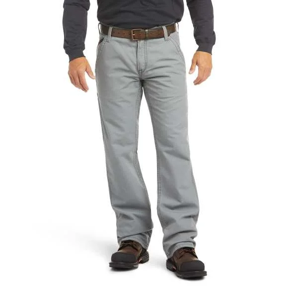 Weekend Bargains to Relish ARIAT FR M4 GRAY WORKHORSE CARPENTER PANT