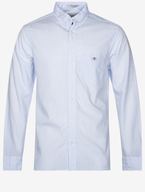 Price Fest Regular Poplin Banker Shirt Light Blue