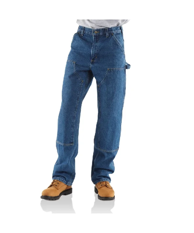 Weekend Deals That Dazzle Carhartt Double Front Denim Logger Dungaree - Darkstone