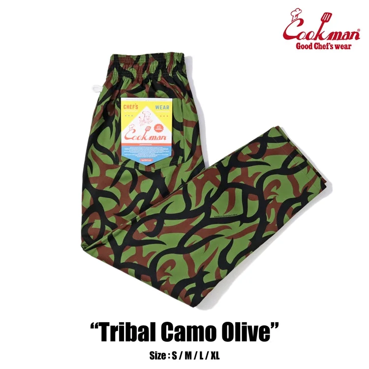 Don't Wait Cookman Chef Pants - Tribal Camo : Olive