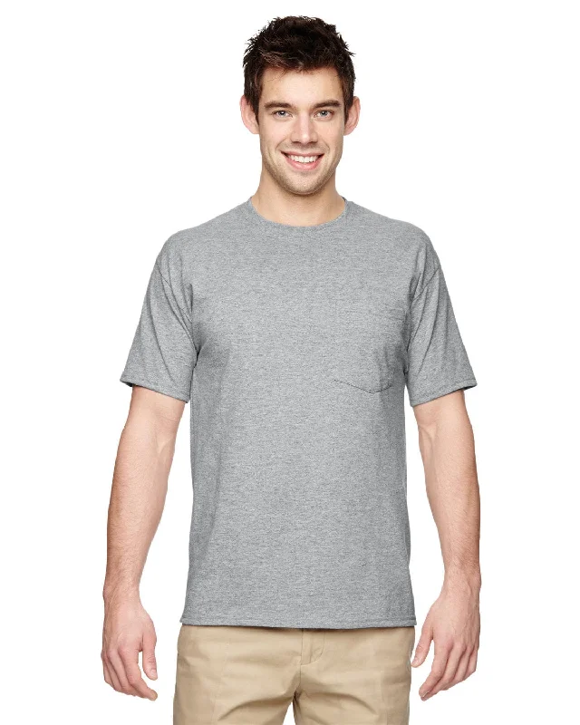 Amazing Deals Jerzees 50/50 Pocket T-Shirt | Athletic Heather