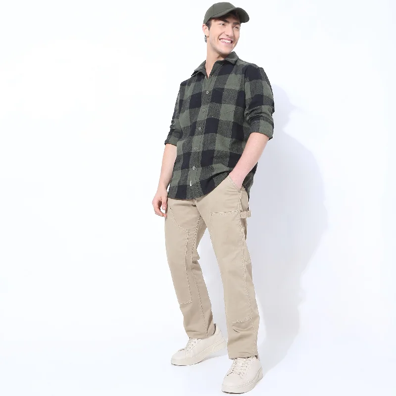Discount Mania Regular Fit Checkered Shirt