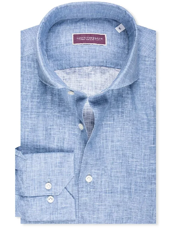 Overstock Sale Beach Boys Linen Shirt Navy