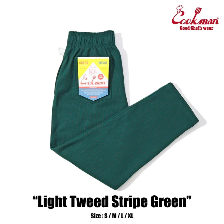 Referral Discount Cookman Chef Pants - Light Tweed Stripe : Green