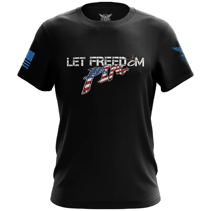 Weekend Offers That Amaze Let Freedom PING Short Sleeve Shirt