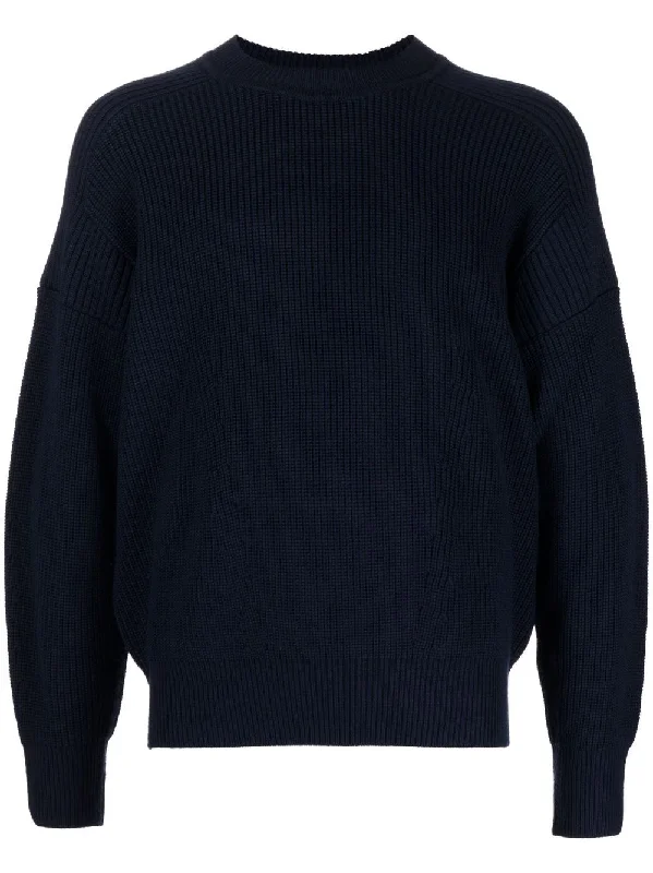 Weekend Wonders Await! Panelled Wool Jumper