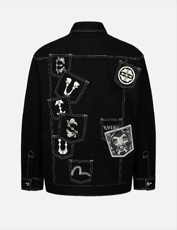 The Best Prices Multi-Pocket Loose Fit Denim Shirt Jacket