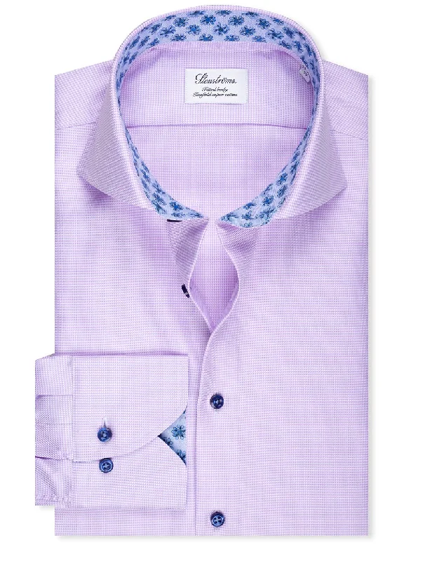 Final Sale Floral Inlay Shirt Purple