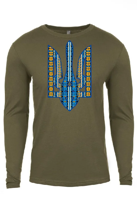 Exclusive Savings Adult long sleeve shirt "Ornate Tryzub"