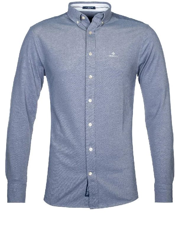 YEAR-End Clearance Regular Fit Tech Prep��� Piqu�� Shirt Persian Blue