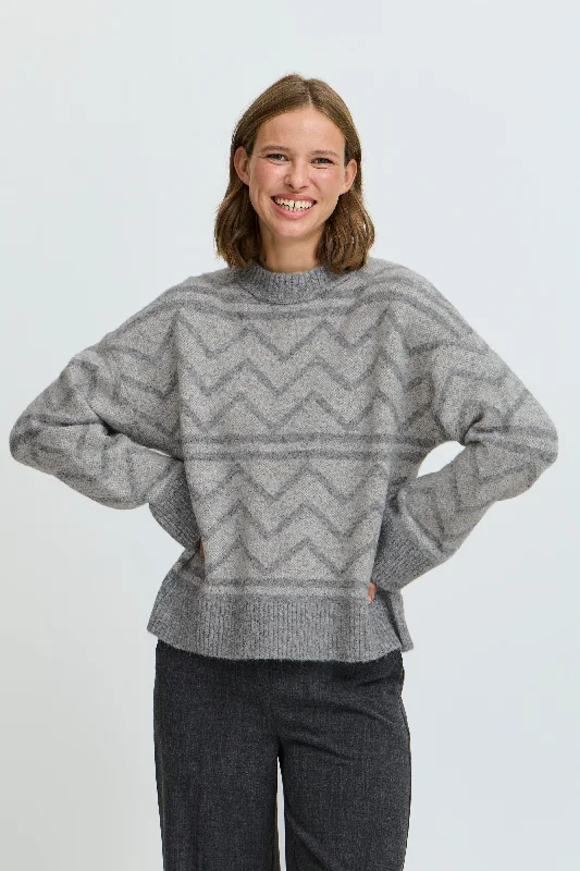 Savings Spectacular B. Young Omea Geometric Sweater