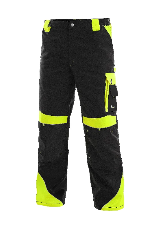 One-Day Only Pants CXS SIRIUS BRIGHTON, winter, men´s, black-yellow
