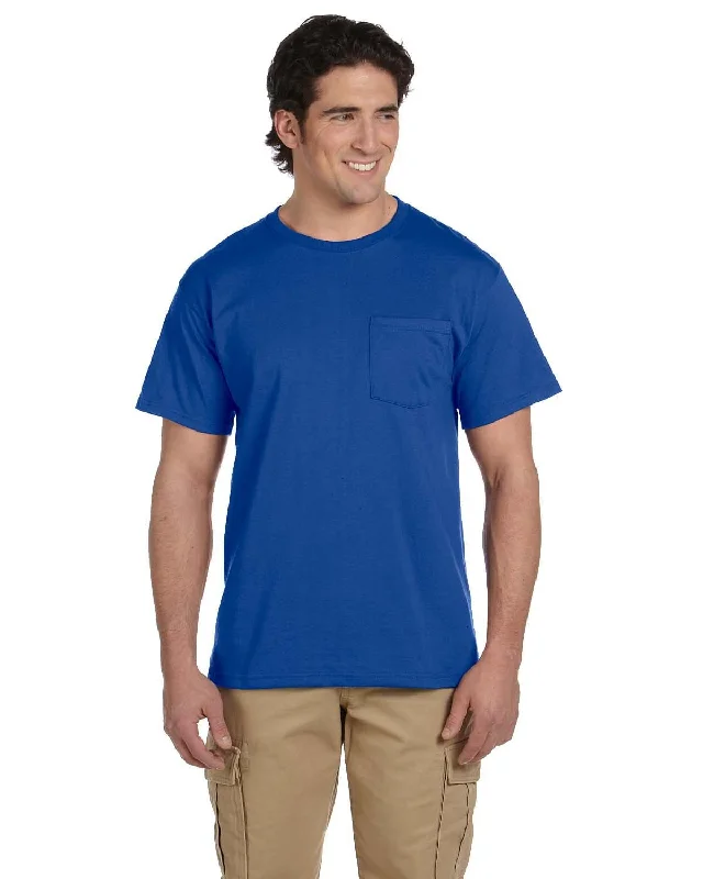 Discount Mania Jerzees 50/50 Pocket T-Shirt | Royal