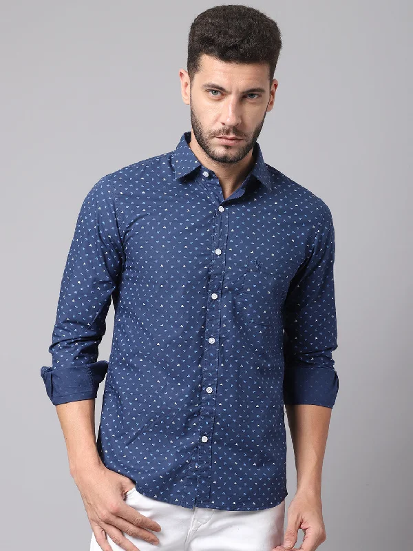 Weekend Shopping Made Better Cotton Printed Blue Full Sleeve Regular Fit Casual Shirt for Men with Pocket Weekend Shopping Made Better Cotton Printed Blue Full Sleeve Regular Fit Casual Shirt for Men with Pocket