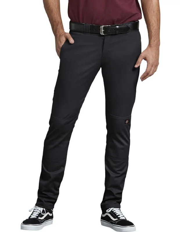 Mega Discount Dickies FLEX Skinny Straight Fit Double Knee Work Pants - Black