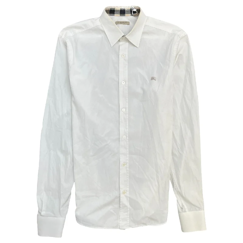 Quick Sale Men's Embroidered Logo Shirt White Size M