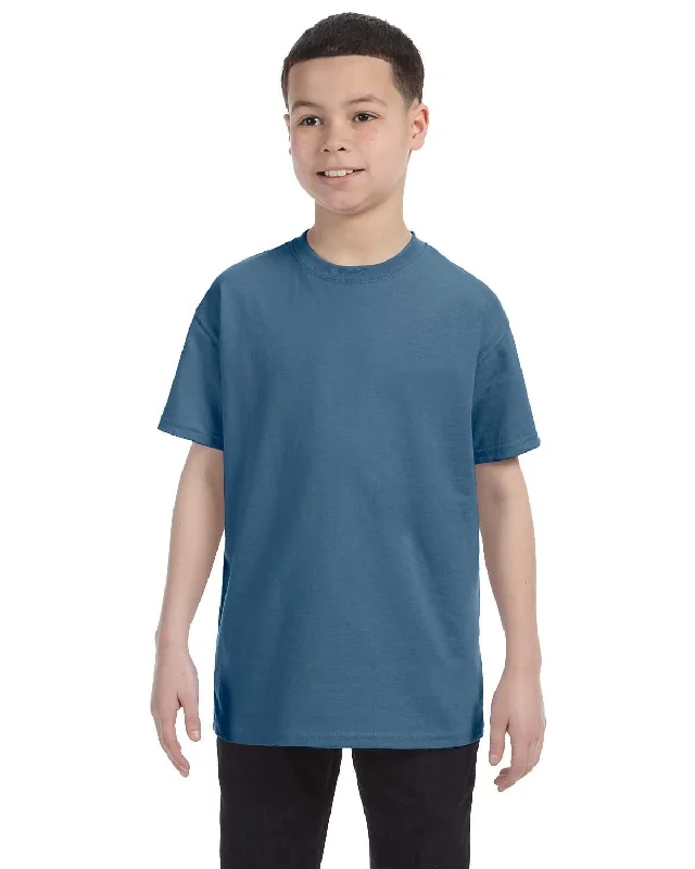 Value Deals Gildan Youth Lightweight 100% Cotton T-Shirt | Indigo Blue