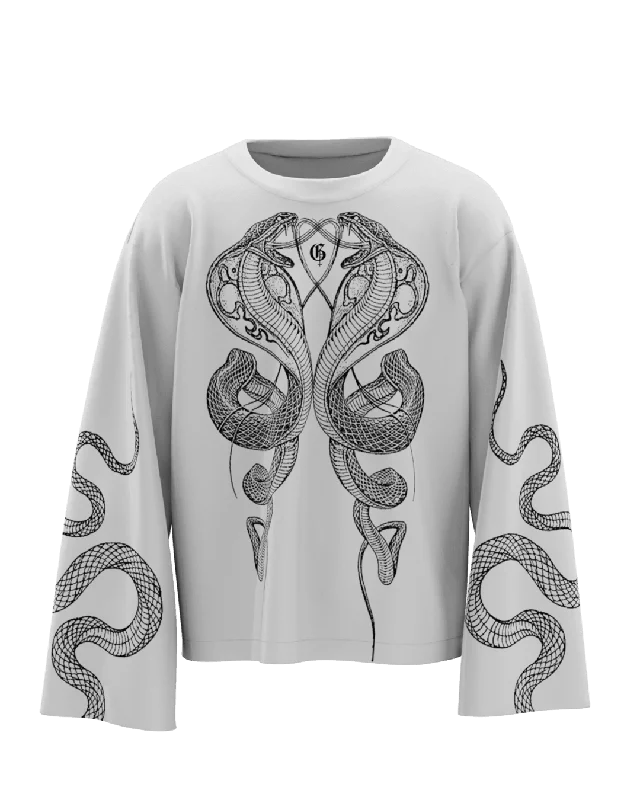 Weekend Savings Spectacular Sinister White Long Sleeves Tshirt