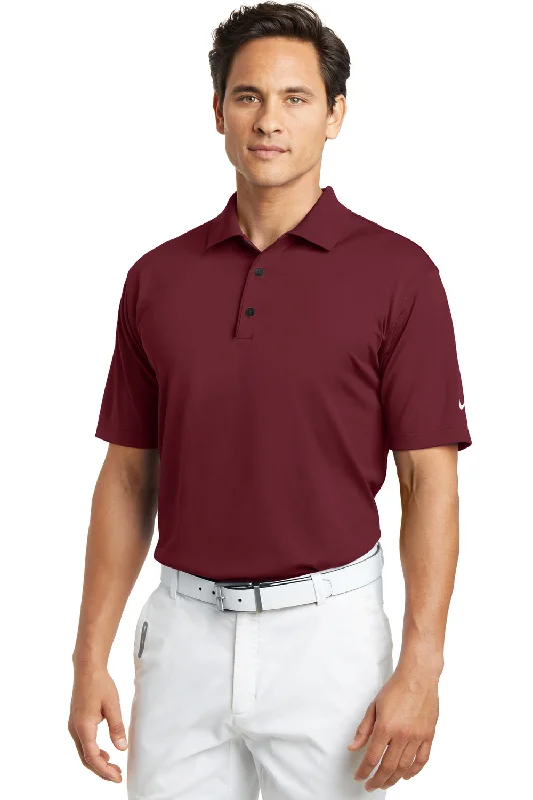 Weekend Discounts You Deserve Nike Mens Tech Basic Dri-Fit Moisture Wicking Short Sleeve Polo Shirt - Team Red