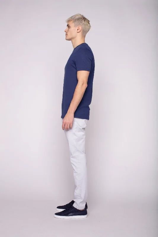 Blowout Sale ELTON -  Slim Fit Chinos (Convertible Joggers) - Frost Blue