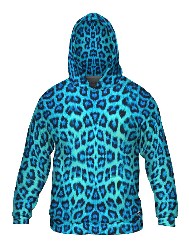 Online Only Neon Blue Leopard Animal Skin