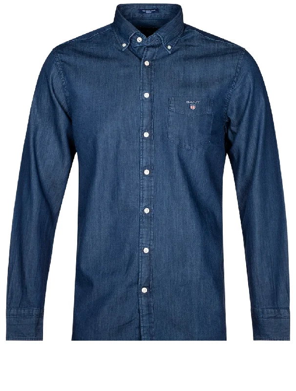Weekend Discounts to Relish Regular Indigo Buttondown Dark Indigo
