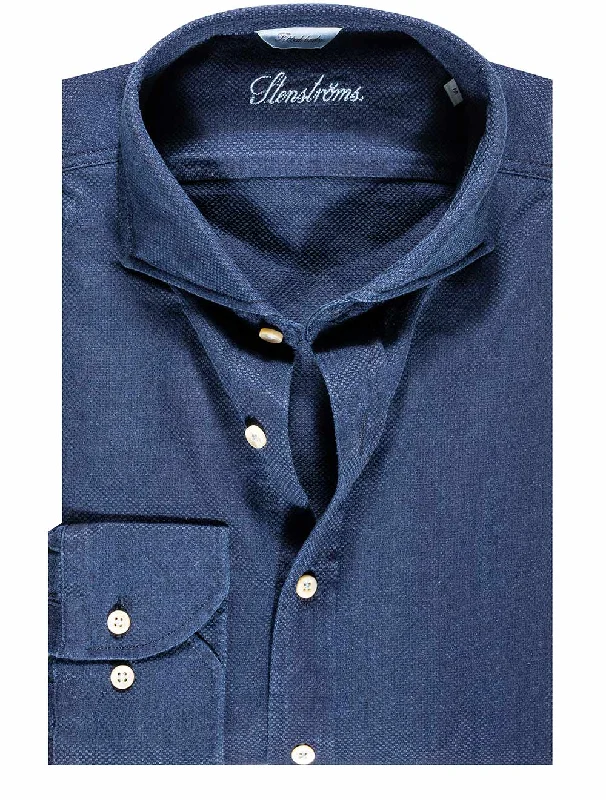 Massive Deal Casual Fitted Body Shirt Navy
